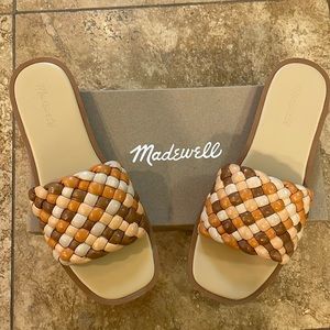 NWT Madewell Puffy Woven Sandals sz 9.5